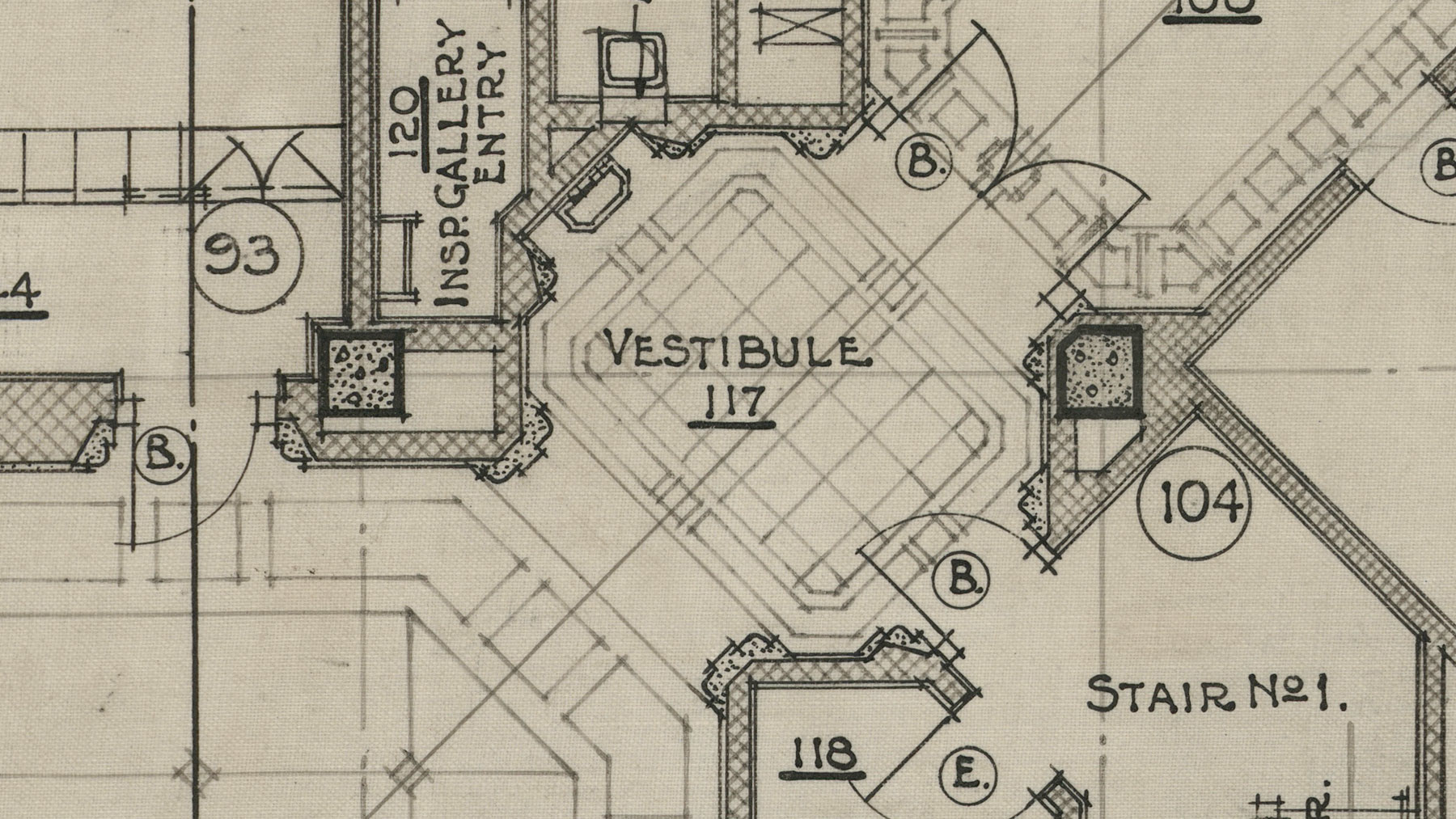 The Dominion Public Building: The Architectural Drawings - First Floor Plan
 