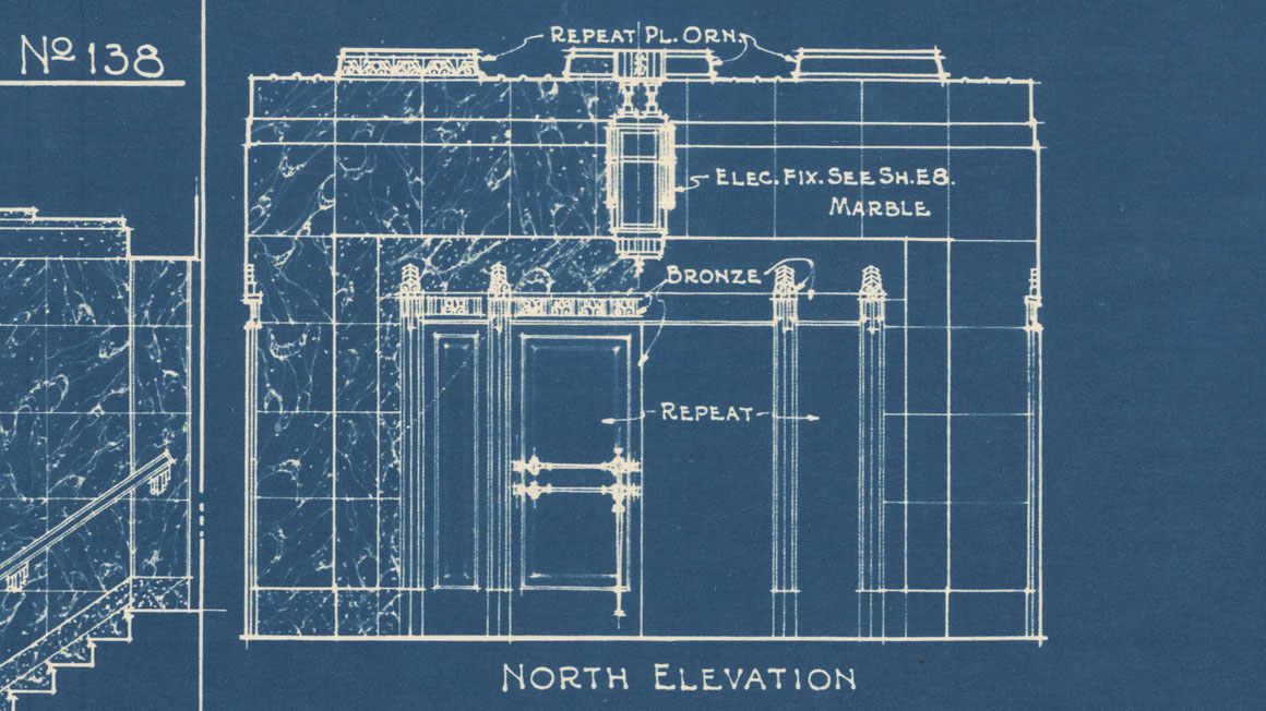 The Dominion Public Building: The Architectural Drawings - Details of Public Areas